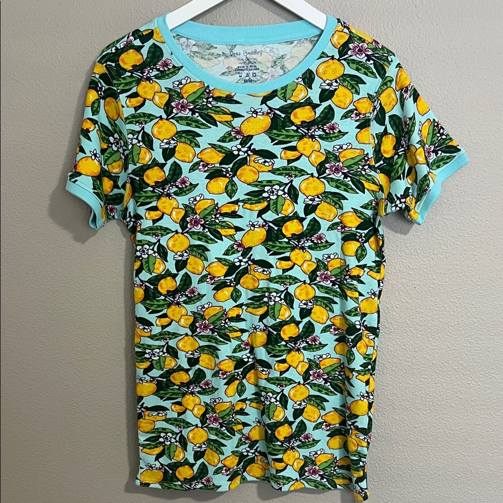 NWT Vera Bradley Lemon Grove Sleep T-Shirt